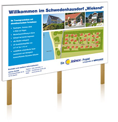 Großflächenwerbung Baustellenschild