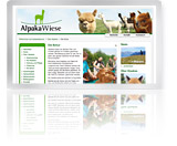 Dynamische Website alpakawiese.de